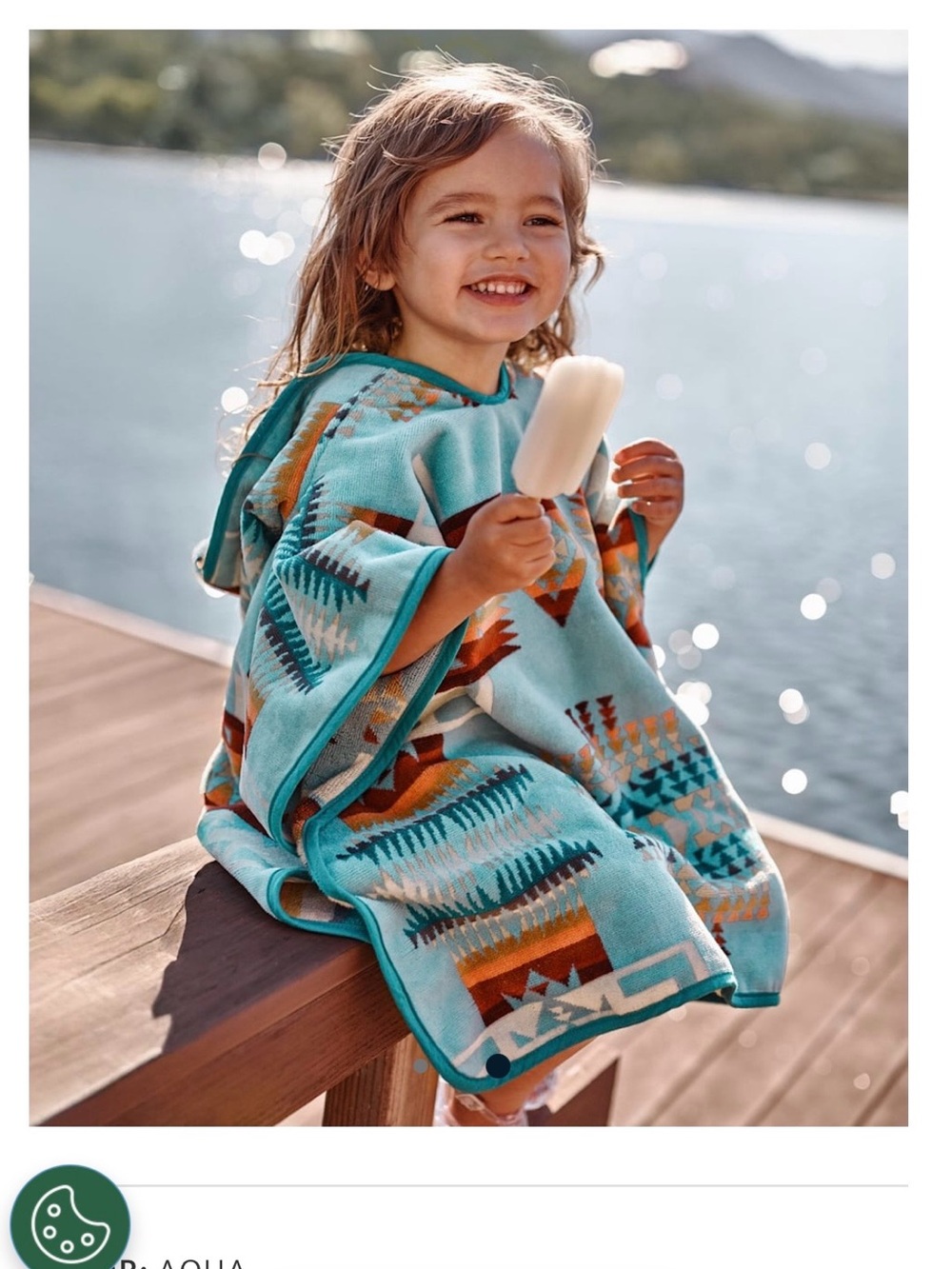 Pendleton Chief Joseph Hooded Kids Coverup Towel